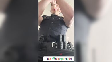 CJClarkofficial – Cop sucks his cock toy