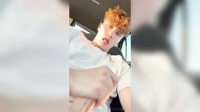 Valentin Mehinagic jacking off in his car