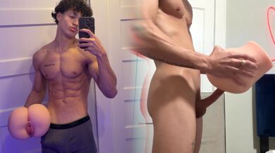 Loverboyleo - Big Dicked Athlete Pounding A Silicone Pussy