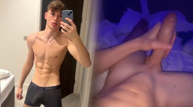 18 Year old Hung Boy Jerk off and Cums - kaiwoodsx