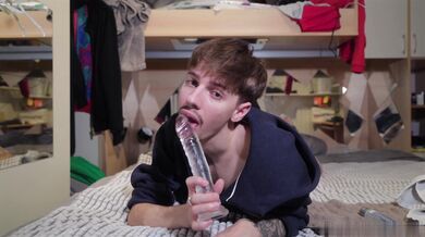 Gabriel Enjoys Fucking Himself With A Dildo
