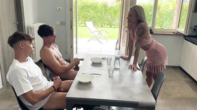Italian Boys Wank Watching Their Friend's Sexy Mom - Ivan Vettoretto , Edoardo Fresia & Annalisa Atomic Blonde