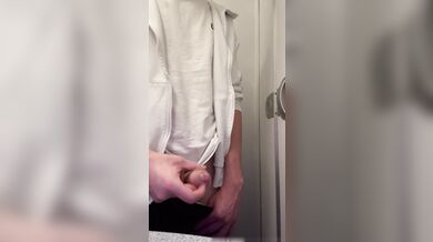 Italian Boy Almost Caught Jerking Off On A Plane