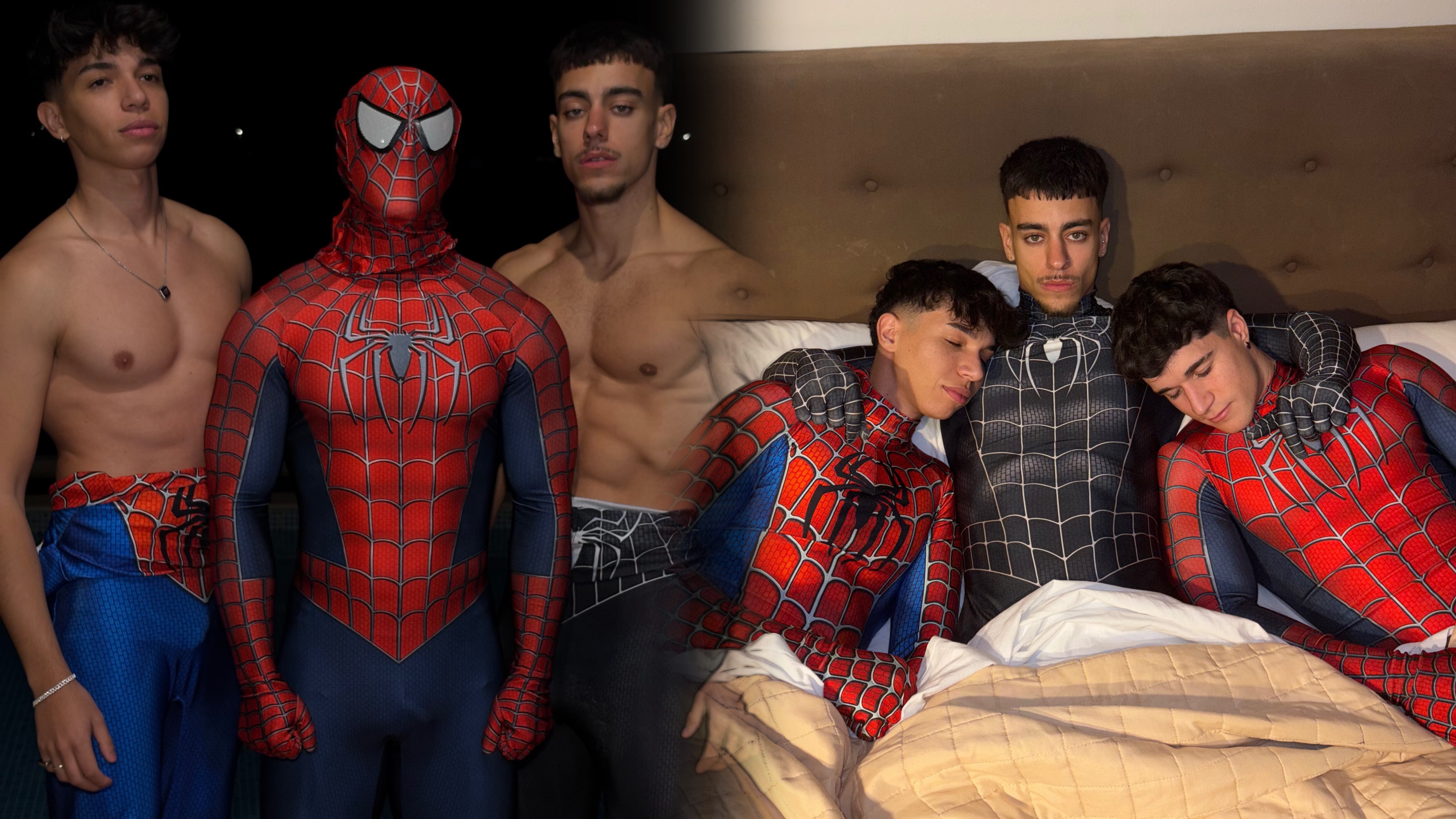 Spider-Man Across the Multiverse of Hotness - Twink Mauro, NaughtyKristian & dyamondjohn03