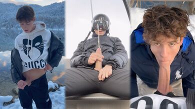 Svandylove Massive Cumshot In Gondola Ski Lift (Ski Day Double Cumshots)