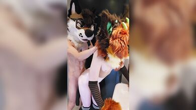 Sneaky Sex With A Cute Wolfie In The Bathroom