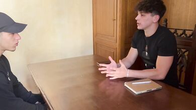 Italian Lawyer Fucks Broke Client Raw in Office - Samuele cunto