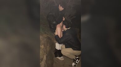 Italian Twink Getting Head Near The Beach At Night