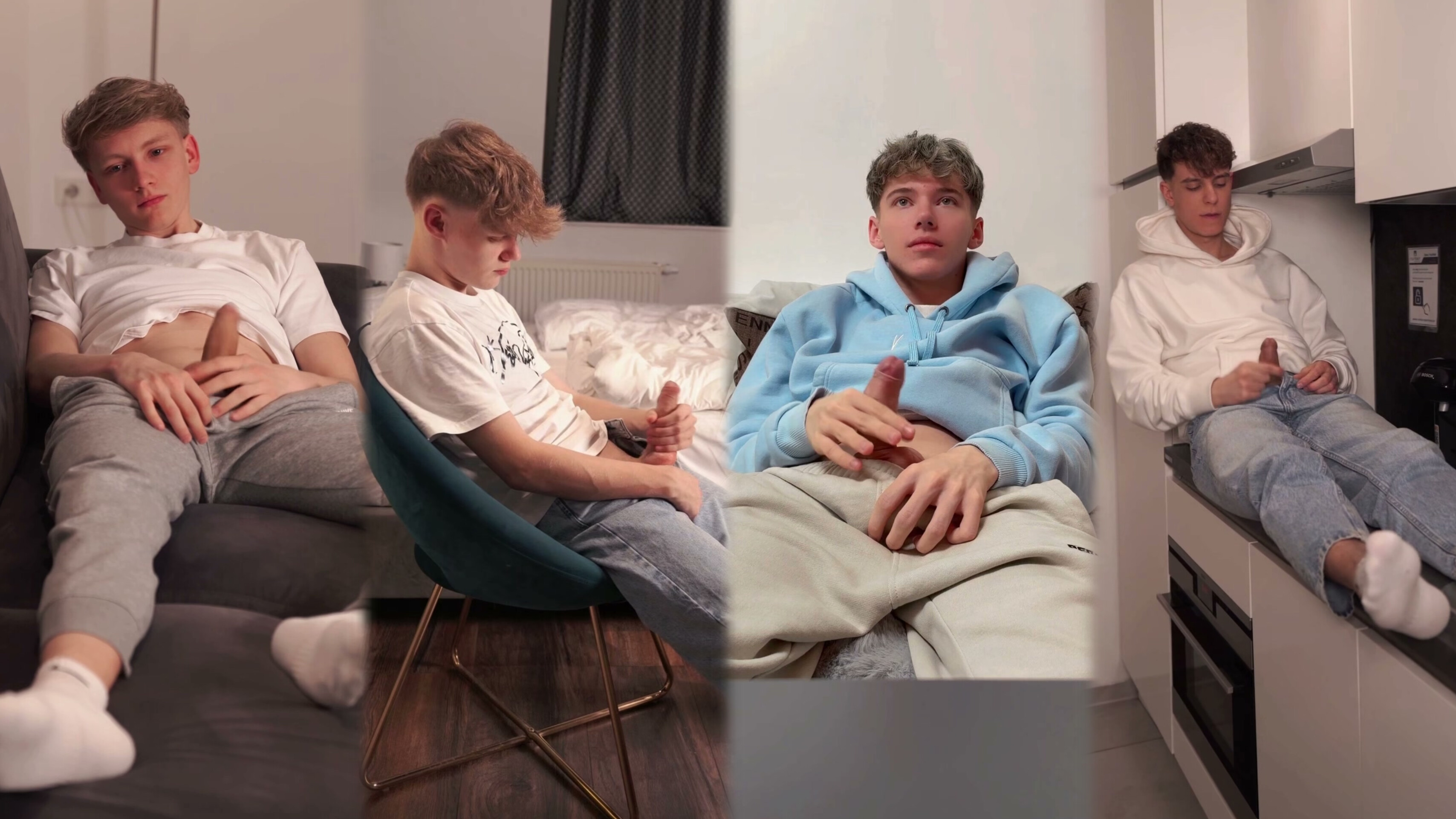 Sexy Twinks Jerk Off Compilation - Louis Liveli , Milo Valentinaurea , OnlyCedric ,Vik Fyre